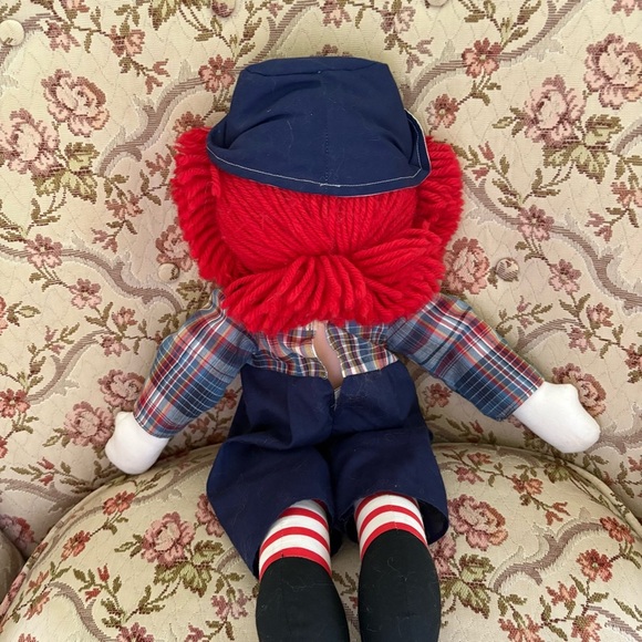 Vintage Applause Raggedy Andy Doll with Red Hair and Plaid Outfit - Picture 3 of 5